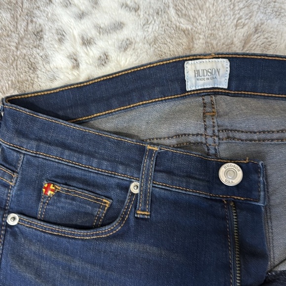 Hudson jeans skinny size 27 classic dark wash denim quiet luxury low key luxe - Picture 9 of 11